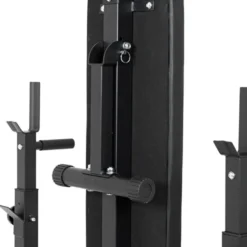 Ensemble d'haltérophilie avec banc inclinable et chandelles - 180 + 40 cm / 75 kg