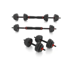 Ensemble d'haltérophilie 6 en 1 pour homegym avec barre de liaison - 20 kg