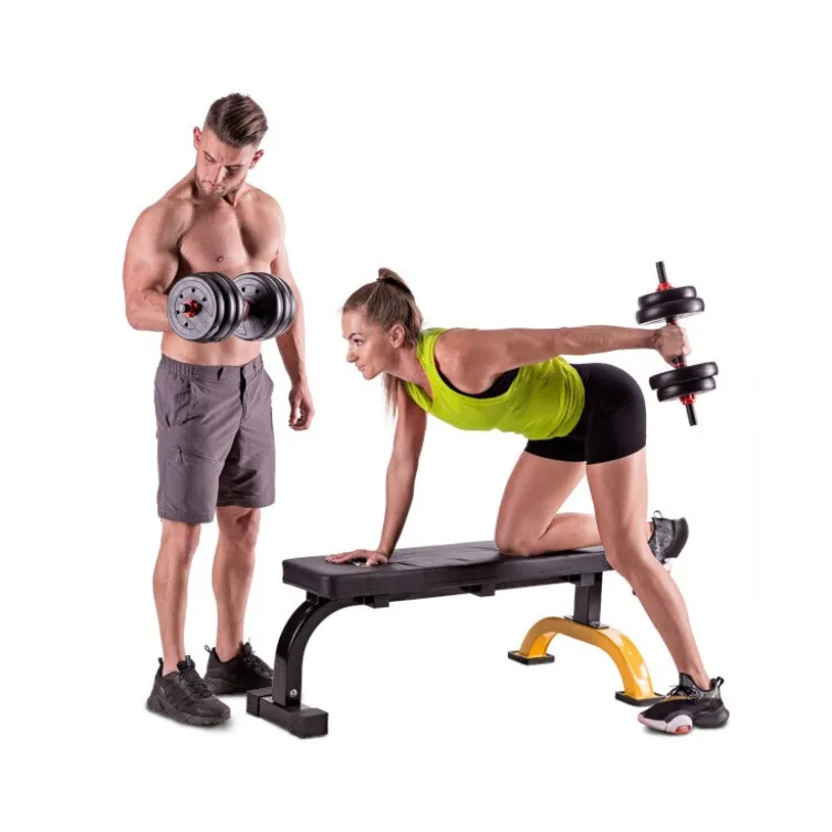 Ensemble d'haltérophilie 6 en 1 pour homegym avec barre de liaison - 20 kg