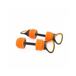 Ensemble d'équipement pour séances d'haltérophilie en homegym de couleur orange - 30 kg