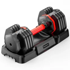 Ensemble Paire Haltères réglables 6,5 à 24,5 KG avec socle de rangement