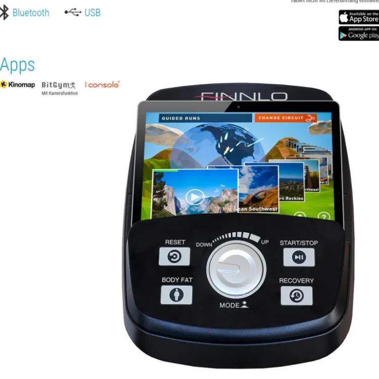 Entraîneur elliptique connecté pour exercices de cardio - Écran LCD XL