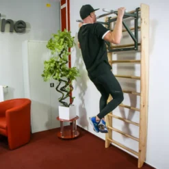 Espalier en bois de hêtre robuste 190 x 65 cm - Capacité de charge 130 kg