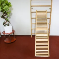 Espalier en bois de hêtre robuste 190 x 65 cm - Capacité de charge 130 kg