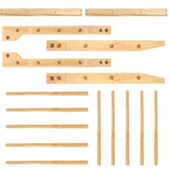 Espalier en bois 195 x 80 x 14cm pour abdominaux - étirements et gymnastique - Capacité de charge 100 kg