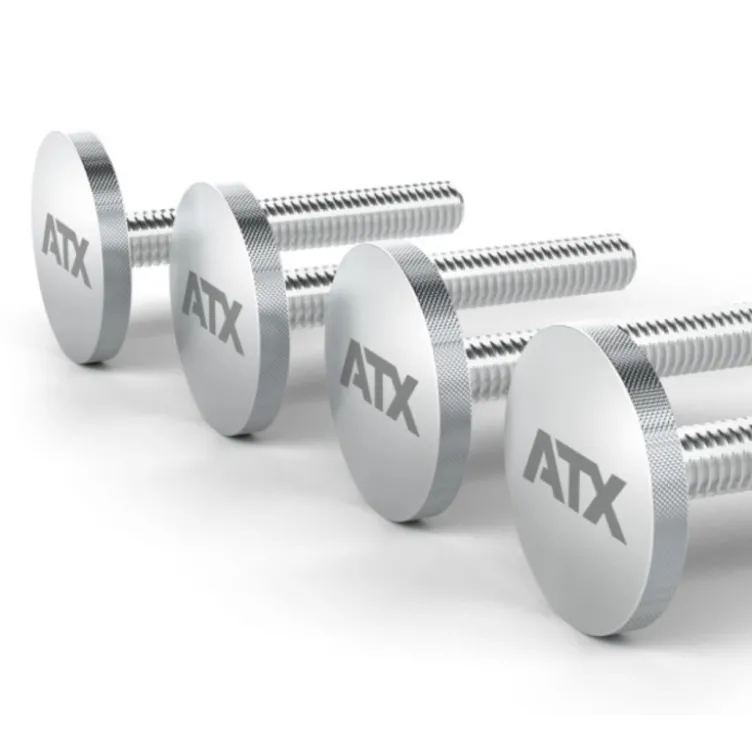 Fermetures filetées longues de 172 mm de long x 4 pour haltères réglables ATX Octa Dumbells - Accessoire d'extension