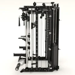 Force USA COMPACTE Multi-gym 8 en 1 avec colonnes de poids 260 kg - Smith machine multi-équipée pour entraînements musculaires