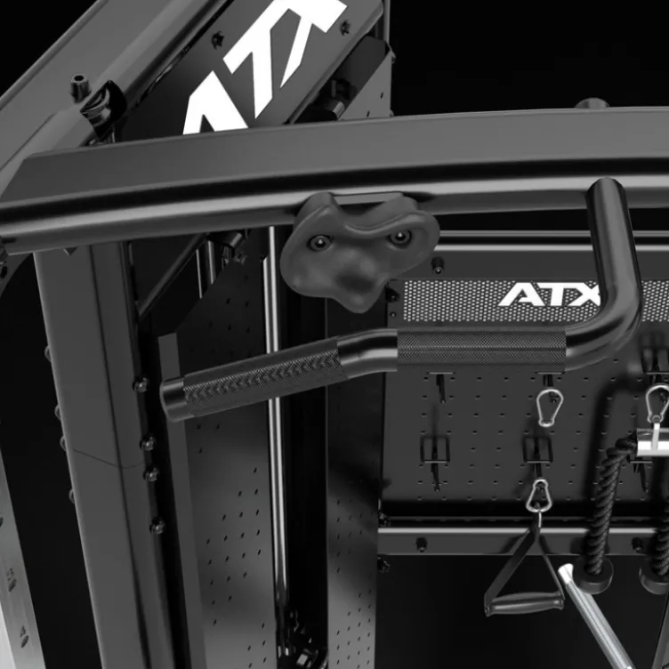 Functional Trainer ATX série 700 avec deux colonnes de poids de 100 kg et set d'accessoires - Station à poulie vis à vis homegym