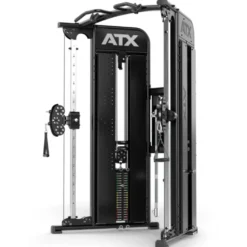 Functional Trainer ATX série 700 avec deux colonnes de poids de 100 kg et set d'accessoires - Station à poulie vis à vis homegym