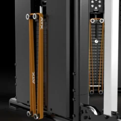 Functional Trainer ATX série 700 avec deux colonnes de poids de 100 kg et set d'accessoires - Station à poulie vis à vis homegym