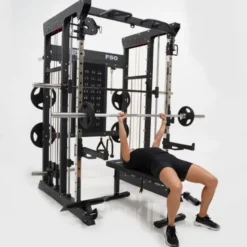 Functional trainer multi-équipé avec accessoires multiples - Musculation Force USA F50 V2