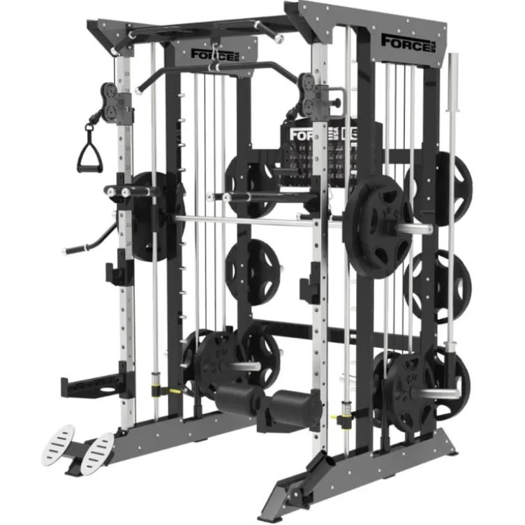 Functional trainer multi-équipé avec accessoires multiples - Musculation Force USA F50 V2