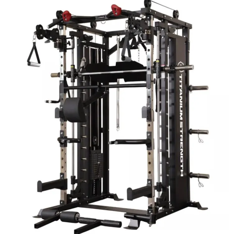 Functional Trainer Titanium Strength MX90 avec poulie double 2 x 90 kg et accessoires multiples