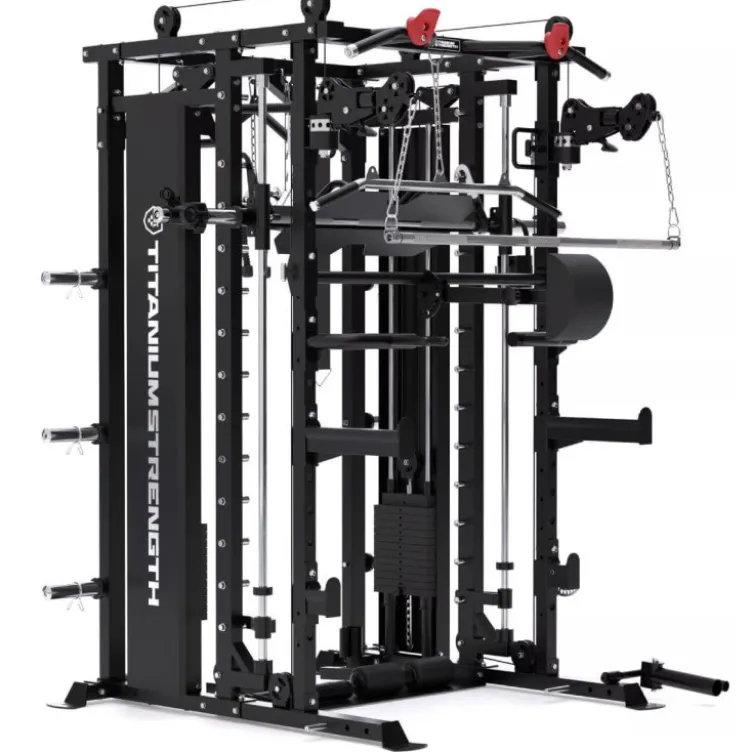 Functional Trainer Titanium Strength MX90 avec poulie double 2 x 90 kg et accessoires multiples