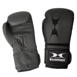 Gants de boxe en cuir synthétique pour entraînement - Cuir et bande Velcro