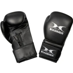 Gants de boxe en cuir synthétique pour entraînement - Rembourrage 3 couches