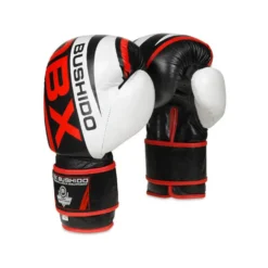 Gants de boxe professionnels en cuir naturel renforcé