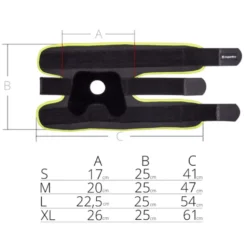 Genouillère de maintien magnétique en bambou-carbone - Articulations du genou