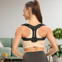Gilet correcteur de posture avec bande velcro pour limiter les douleurs dorsales