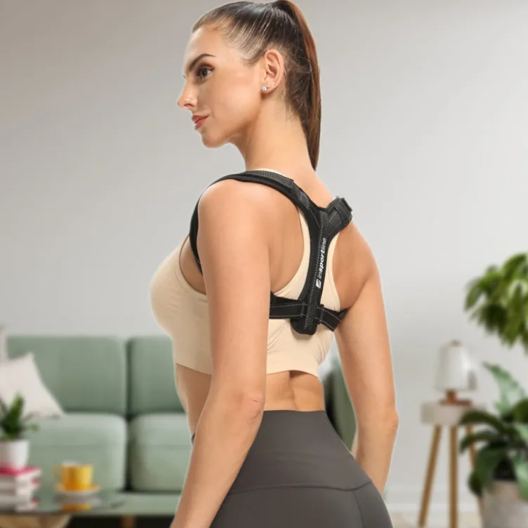 Gilet correcteur de posture avec bande velcro pour limiter les douleurs dorsales