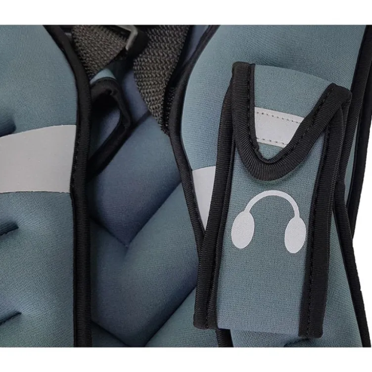 Gilet lesté de fitness et musculation 5 et 10 kg avec poche avant