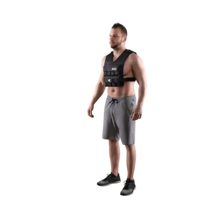 Gilet lesté de musculation avec poids de 1 kilo amovibles - 16 ou 30 kg