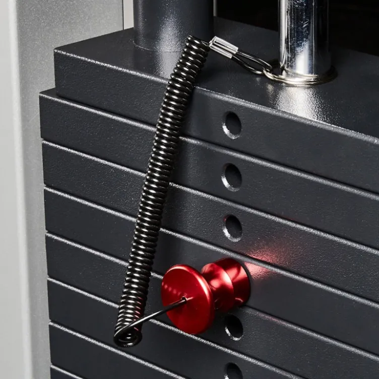 Goupille magnétique ATX avec câble en spirale pour appareils à charge guidée de musculation - 8 / 10 mm