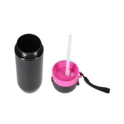 Gourde avec paille intégrée pour trainings de sport - 600 ml de contenance