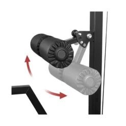 Half rack avec barre guidée et poulie haute et basse à charge libre - Capacité de charge 136 kg