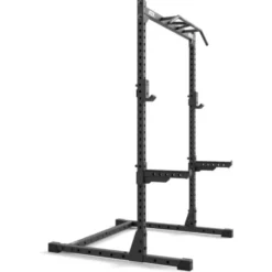 Half rack de musculation ATX série 500 de 195 cm avec barres de sécurité et crochets en J