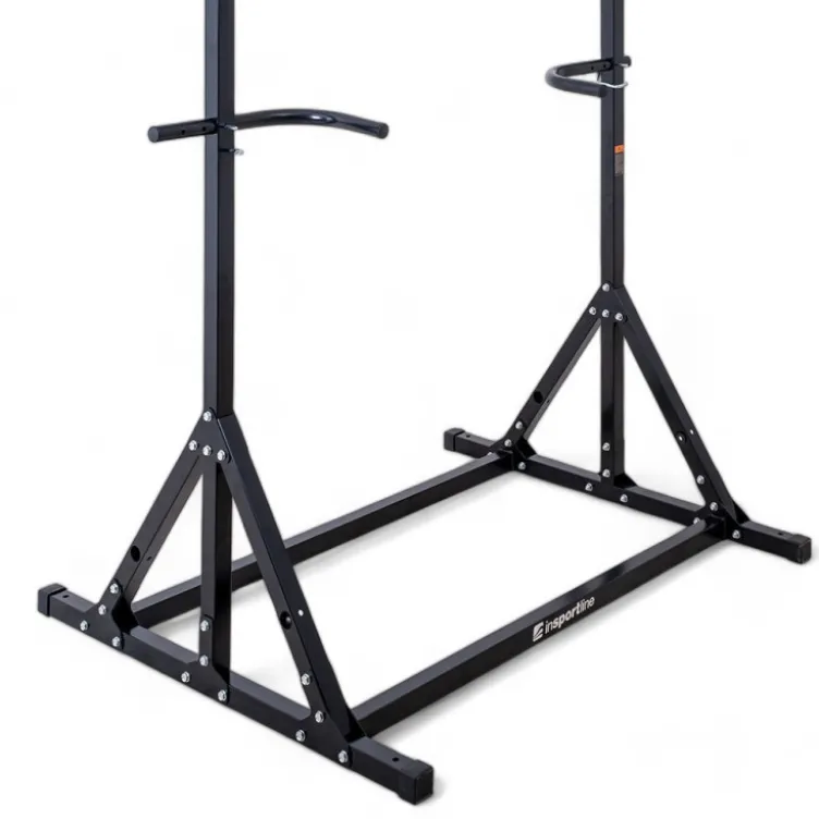 Half Rack de musculation avec poignées à dips et hauteur réglable pour Home-Gym