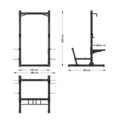 Half rack de musculation professionnel capacité de charge 400 kg