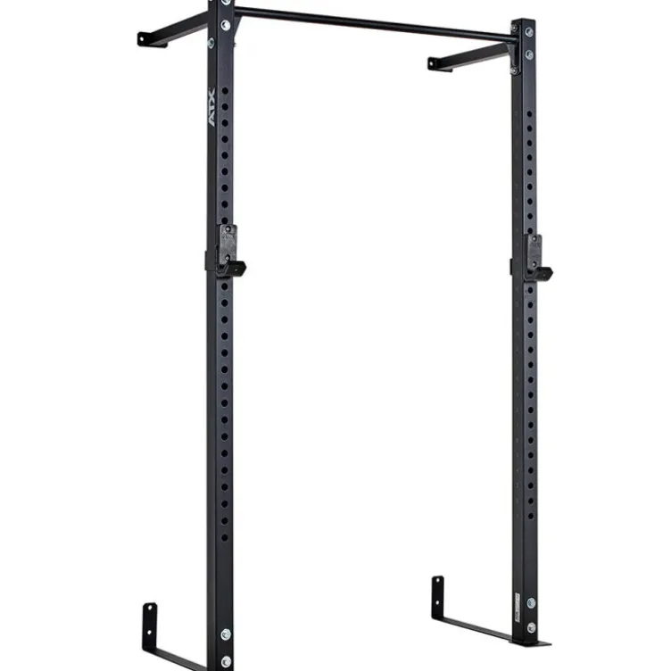 Half Rack de musculation Rig mural pour crosstraining avec crochets en J et poste à traction