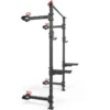 Half Rack mural et pliable ATX compact hauteur 198 cm avec crochet en J pour Home-Gym