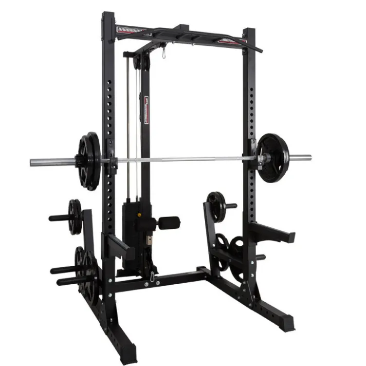 Half rack pro charge 400 kg avec poulie à colonne de poids