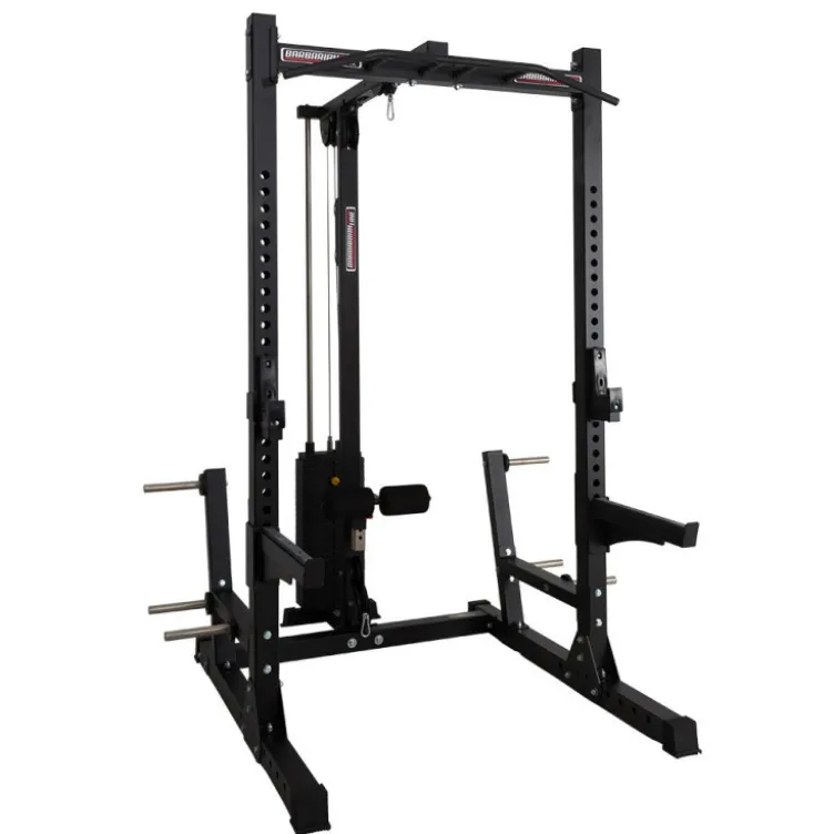 Half rack pro charge 400 kg avec poulie à colonne de poids