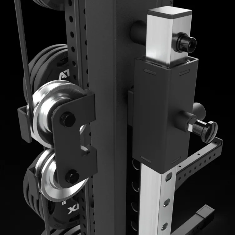 Half Rack à squat ATX avec extension de stockage et poulie à charge guidée de 125 kg pour Home Gym et Pros série 700