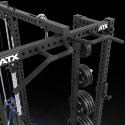 Half Rack à squat ATX avec extension de stockage et poulie à charge guidée de 125 kg pour Home Gym et Pros série 700