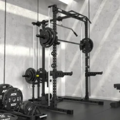 Half rack à squat ATX avec poulie à charge libre et option barre guidée pour Home Gym - Série 500