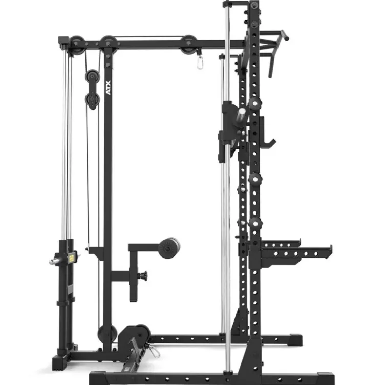 Half rack à squat ATX avec poulie à charge libre et option barre guidée pour Home Gym - Série 500
