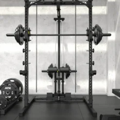 Half rack à squat ATX avec poulie à charge libre et option barre guidée pour Home Gym - Série 500