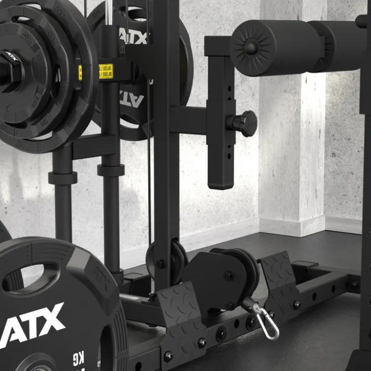 Half rack à squat ATX avec poulie à charge libre et option barre guidée pour Home Gym - Série 500