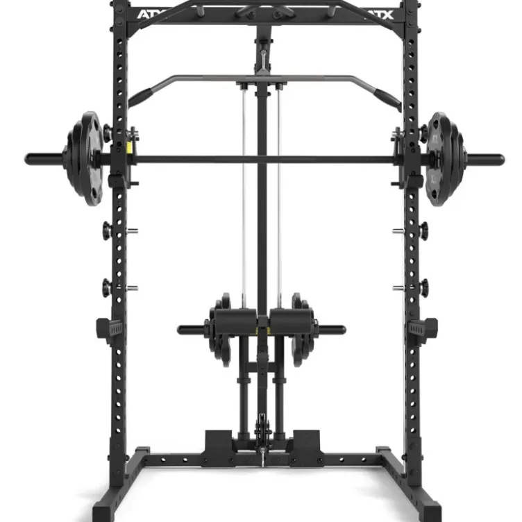 Half rack à squat ATX avec poulie à charge libre et option barre guidée pour Home Gym - Série 500