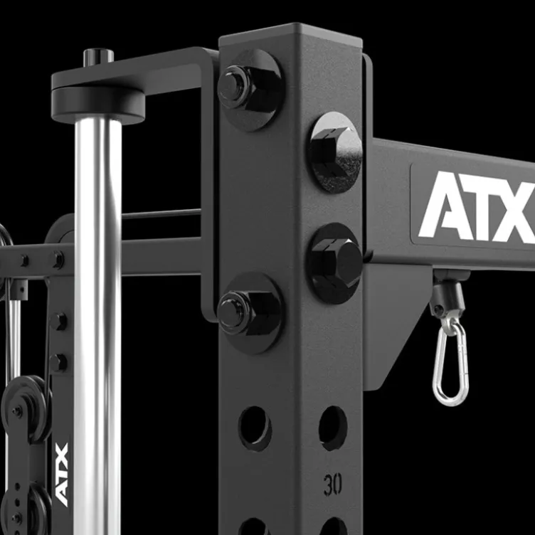Half rack à squat ATX avec poulie à charge libre et option barre guidée pour Home Gym - Série 500