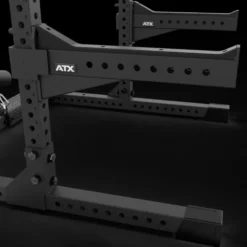 Half rack à squat ATX avec poulie à charge libre Max 200 kg - Barre de traction multigrip et accessoires inclus - Série 700