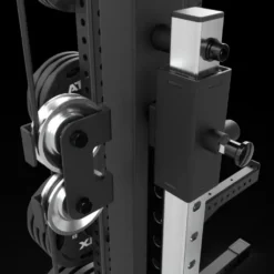 Half rack à squat ATX avec poulie à charge libre et extension de stockage pour séances de musculation complètes - Série 700
