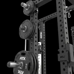 Half rack à squat ATX avec poulie à charge libre et extension de stockage pour séances de musculation complètes - Série 700