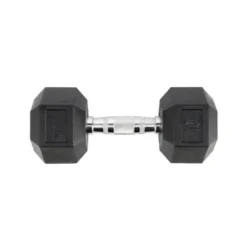 Haltère de musculation à l'unité 10 kg de forme hexagonale pour entraînement complet
