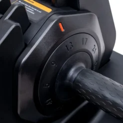 Haltère réglable de 5 à 41 kg avec support - Haltère compact à charge ajustable DuraBell