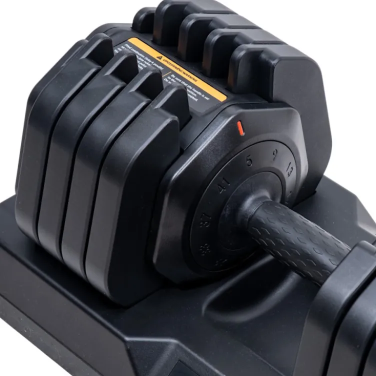 Haltère réglable de 5 à 41 kg avec support - Haltère compact à charge ajustable DuraBell